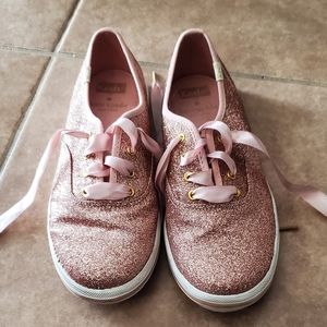 Kate Spade Keds - Punk Glitter - Girls size 4.5